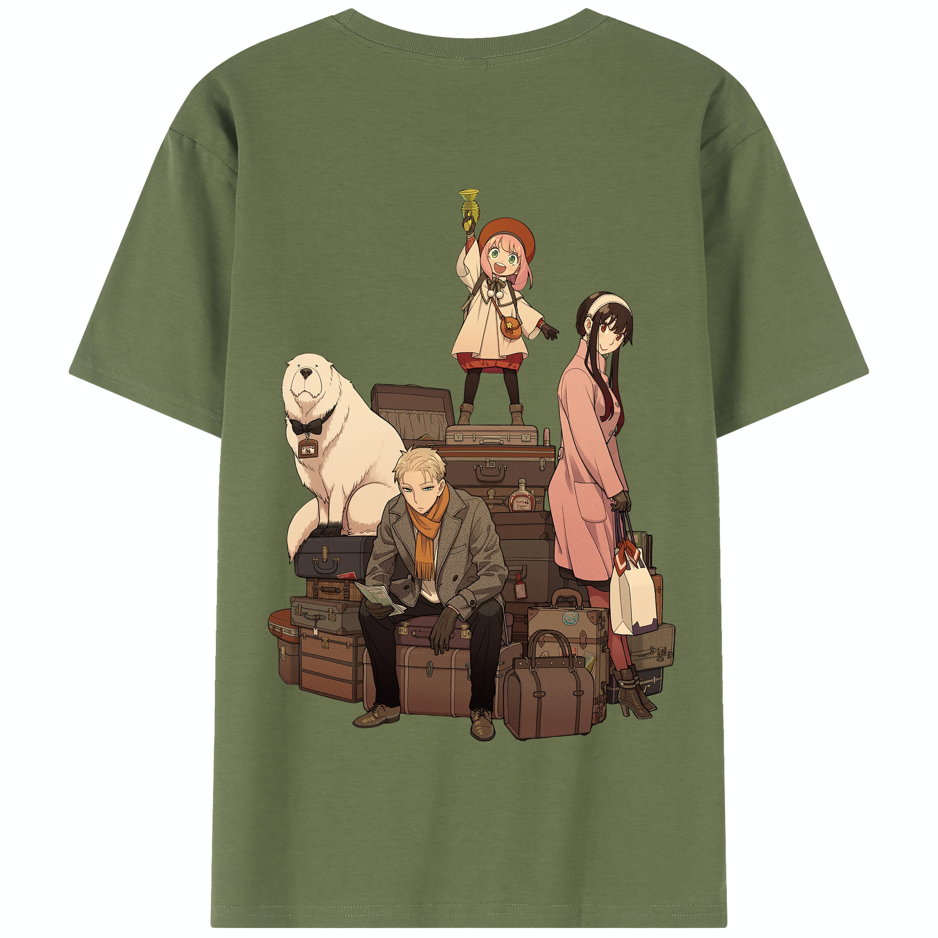 （画像用） SPY×FAMILY间谍家家酒 綿100％半袖Tシャツ（背面プリント）